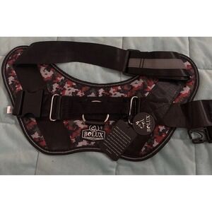 BOLUX Dog Harness, Red/Black Camouflage  Size Extra Large,